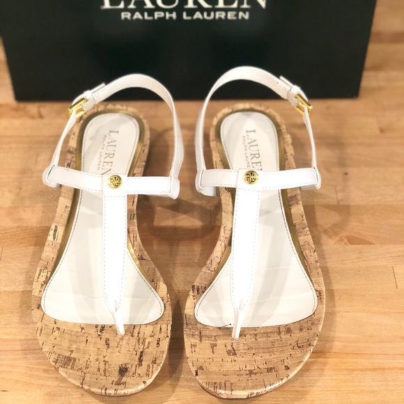 ralph lauren white sandals